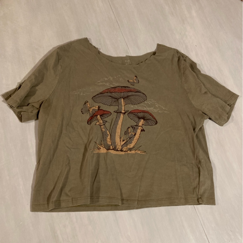 Distressed Mushroom Tee